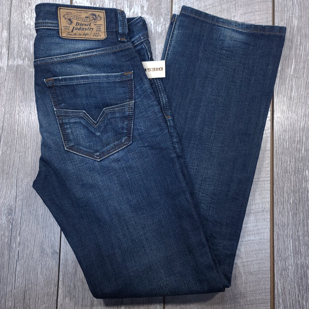 Diesel Jeans Larkee Men Size 29x34 Blue Regular Straight Leg Denim Pants